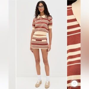 Bailey Rose Knit Polo & Knit Skirt